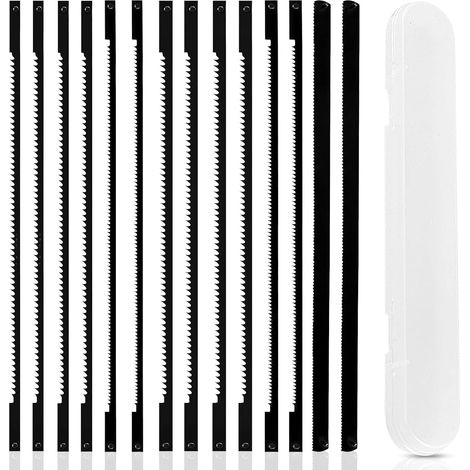 14pcs 170mm Scroll Saw Blades with Transparent Box, 14/18/24 Metal Jigsaw Blade, Ideal for Woodworking and Cutting Plastics and Foam (1/5)