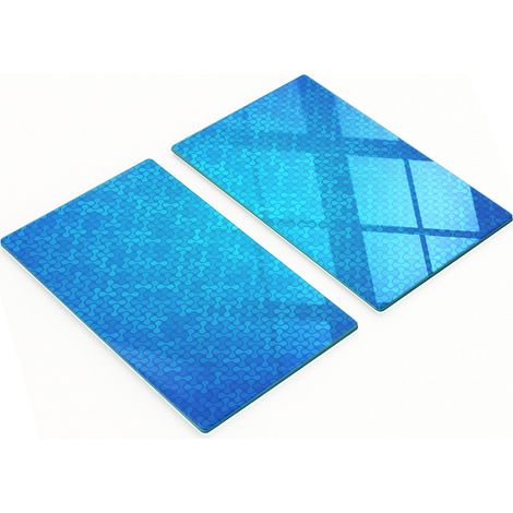 Tablas decorativas de vidrio para cortar y servir, dise帽o abstracto, 2x30x52 cm