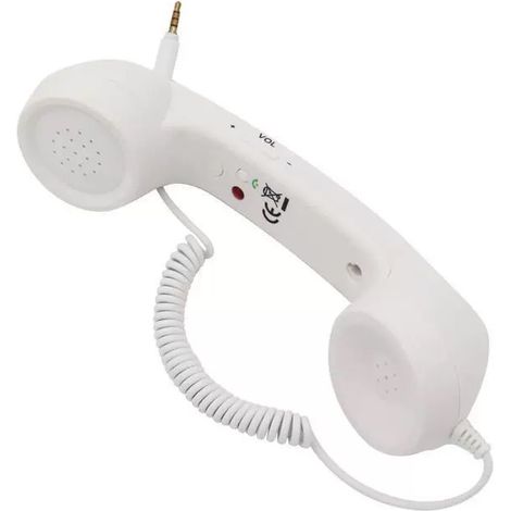 Auriculares retro para teléfonos móviles: llamadas cómodas, tecnología retro clásica, llamadas nítidas, tono ajustable, auriculares retro. (1/4)