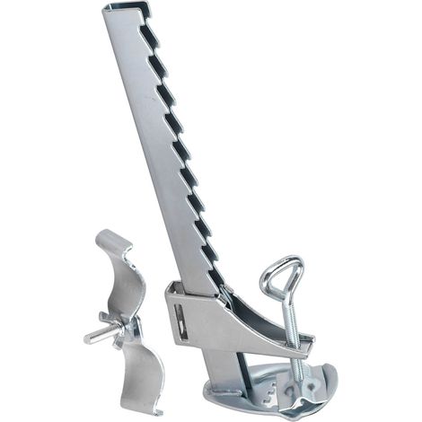 Support de fixation pour parasol en alliage d'aluminium, universel, pour balcon, table, banc, terrasse ou rambarde.