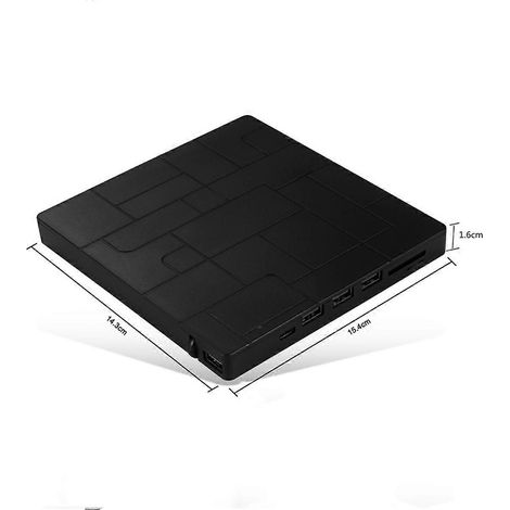 Graveur multifonction pour ordinateur, lecteur optique externe USB mobile --- (1/5)