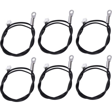 Lot de 10 sondes température NTC thermistance bornier serti cosses rondes 500mm 5K B3470 (1/5)