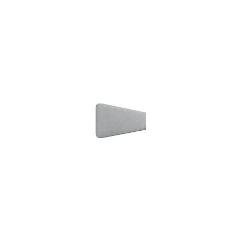 DHOME Tête de Lit Capitonnée Unie Arrondie en Tissu Aqualine pour Mur Têtes de Lit Acoustiques Absorbantes Tête de Lit Chambre (Gris Clair, 160cm) (1/5)