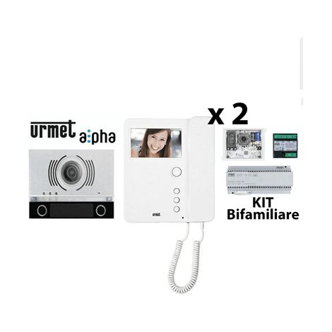 URMET 1783/322 - KIT Videocitofonico Bifamiliare Urmet Alpha (1/2)