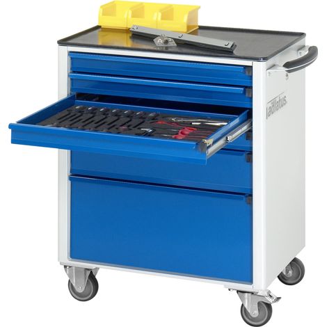Rau Werkzeugwagen mit 4 Schubladen Metall BxTxH 700x500x860mm (1/5)