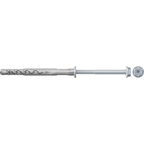 fischer Fixation pour ossatures et cadres SXRL 14 x 100 FUS avec vis à tête hexagonale et rondelle intégrée en acier électrozingué 50 pièces