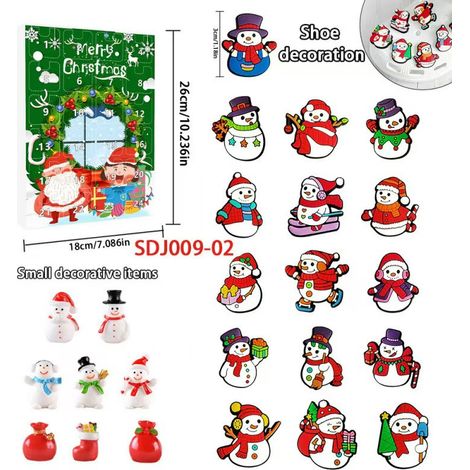 New Creative Christmas Series Blind Box Christmas 24-Day Calendar Box Cartoon Snowman Surprise Box - SDJ009—02 -