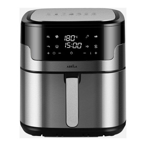 Freidora de aire casanova 8l 1800w acero/negro doble resist.display,temporiz.termostato tactil 32,5x31x32,5cm