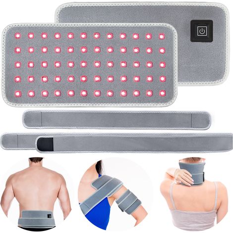 Cintura a luce rossa a doppio nucleo con 60 LED - LED - Cintura per terapia a luce rossa - Termoterapia - Riscaldamento - Terapia a infrarossi indossabile - Elemento riscaldante (1/2)