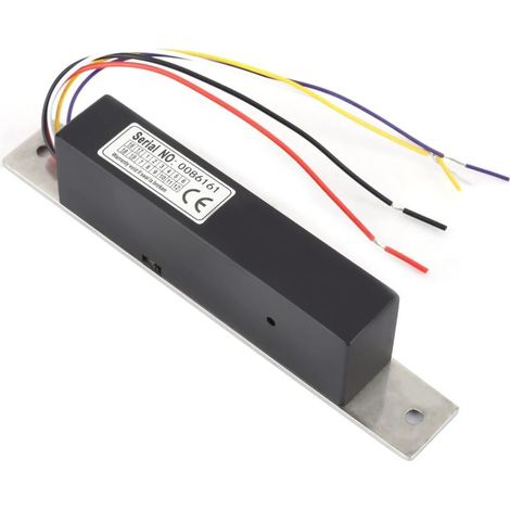 Serrures électromagnétiques Sonew 12 V/24 V, serrure électromagnétique en aluminium pour porte simple, signal de contrôle d'accès pour porte en verre/porte en bois (1/4)