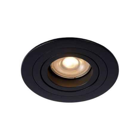 TUBE Spot encastr.-Noir-Ø9,2