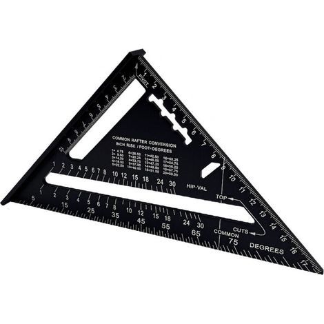Tectonal Cutter metric 7 inch aluminum alloy cutting square, angle protractor. (1/5)