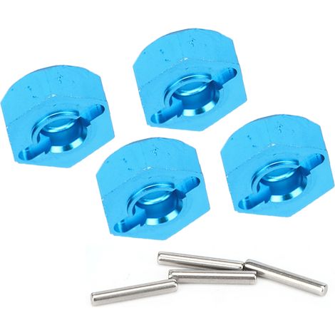 Écrous de moyeu hexagonaux 5MM avec goupilles pour voiture RC WLtoys 144001 et modèle bleu 1266B