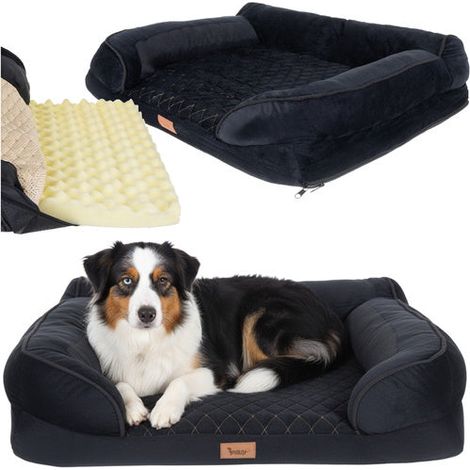Letto ortopedico per animali domestici medio 80x65 cm schiuma antiscivolo