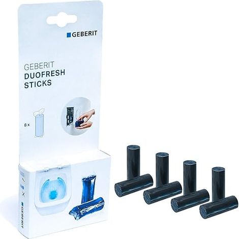 Geberit – Désinfectant Duofresh Stick pour réservoirs de chasse WC – Élimine les odeurs – Formule efficace – Couleur bleue