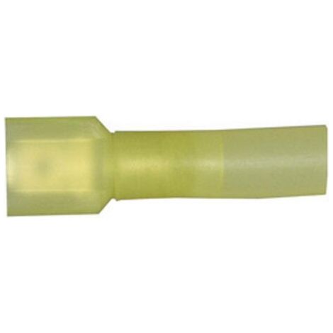 Cosse à languette mâle 6.3 x 0.8 mm Vogt Verbindungstechnik 3972sh avec gaine thermorétractable 180 ° entièrement isolé jaune 1 pc(s) D23029 (1/4)