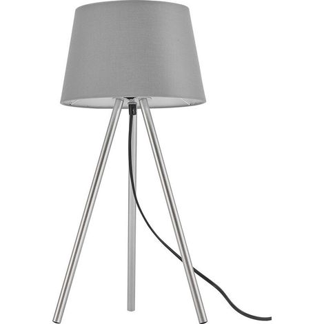 Lampe de table décorative 1xE27 23W IP20 – Gris (1/4)