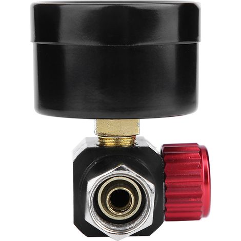 1/4"-BSP-Druckluftspritzpistole mit Druckregler und DH-Membran-Manometer (1/5)