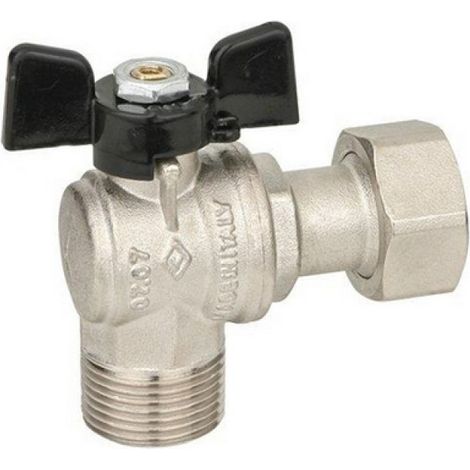 VALVOLA A SFERA AD ANGOLO A PASSAGGIO TOTALE MF DADO MOBILE 3/4x3/4