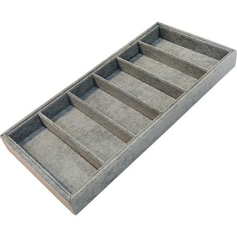 Vassoio portabicchieri in feltro di lino - Grigio.