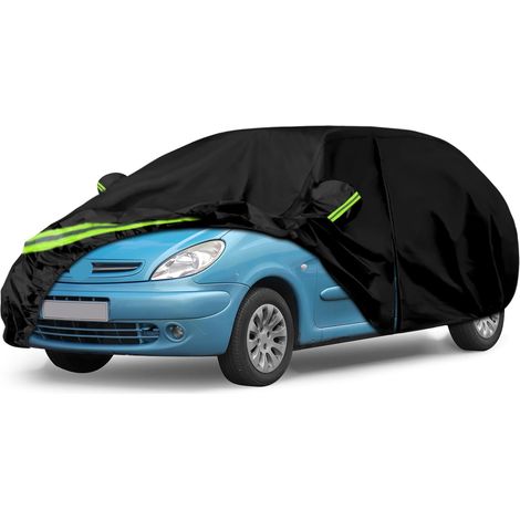 Housse de Voiture Adaptée pour Citroen Xsara Picasso 1999-2010, Housse de Garage Complète Noire étanche avec Porte Zippée pour Neige, Pluie, Protection Tous Temps,Personnalisé pour Xsara Picasso 1999- (1/5)