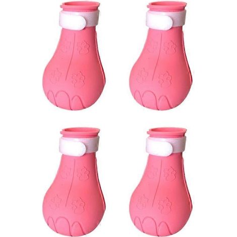 Protège-griffes pour animaux de compagnie, housse en silicone ajustable, accessoires de bain (1/5)