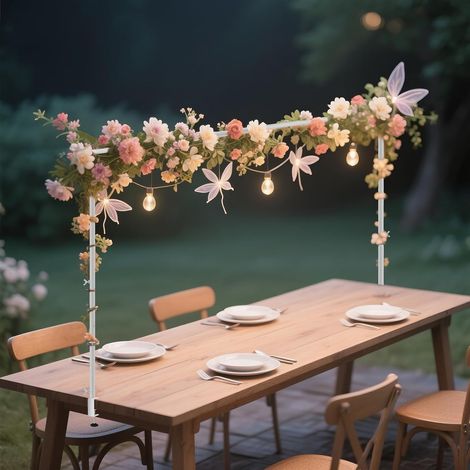 Arche De Table Extensible Avec Clip, Hauteur 71-142cm, Longueur 150-331cm, Peut Suspendre Des Ballons, Convient Pour La Table à Manger, Comptoir De Bar, Fête, Décoration De Mariage (1/5)