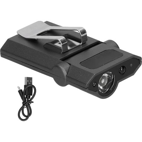 Lampes Frontales à Clip Clip LED sur les Lumières du Capuchon Rechargeable USB Lampe de Poche Clip Ultra Bright Mains Libres Chapeau Light Lampe de Poche Lampe Frontale pour Camping Pêche Al (1/5)