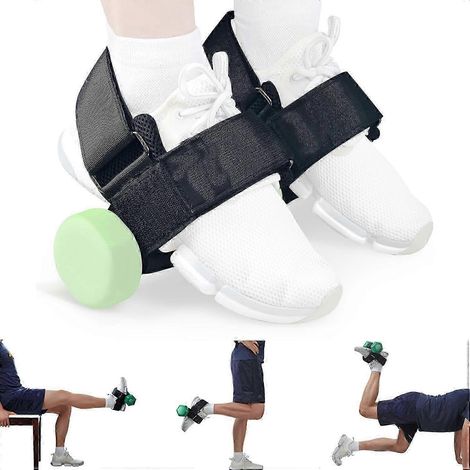 Sangles réglables pour haltères de musculation, sangles de cheville pour haltérophilie, accessoires de fitness pour les exercices des jambes et des pieds (1/4)