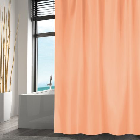 Rideau de douche Polyester 180x200cm Peche MSV
