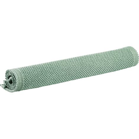 VIVARAISE - Tapis de bain uni Vivaraise - Étie en coton 100% (70 x 140 cm) - Couleur Sauge