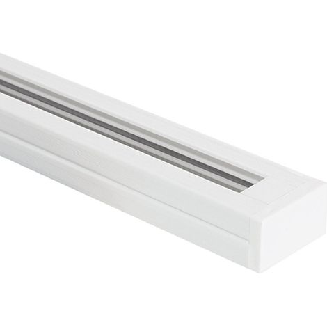 Binario Monofase PC per Faretti LED 1 Metro Bianco