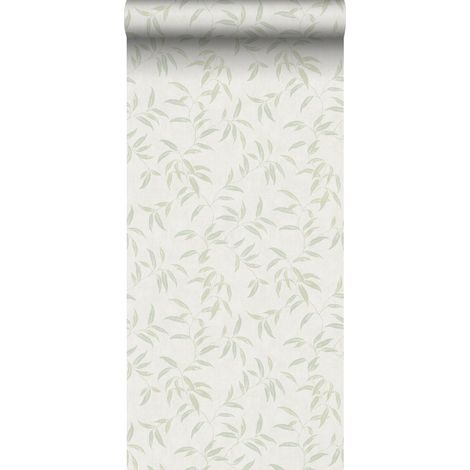 papier peint feuilles vert grisé - Sanders & Sanders (1/5)