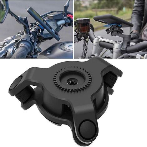 Support de téléphone de vélo Quad-lock avec amortisseur de vibrations pour moto