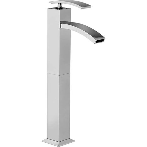 Miscelatore lavabo tipo alto Jacuzzi rubinetteria Glint ottone cromato per piletta clic clack 0IQ00493JA00 (1/2)