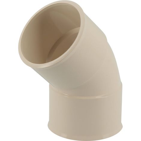 Coude femelle-femelle 45° - Sable - pour tube Nicoll Ø50 (1/5)