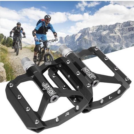 ZTTO Pédales VTT en Alliage Léger avec Roulements à Billes pour Vélo de Montagne, Noir