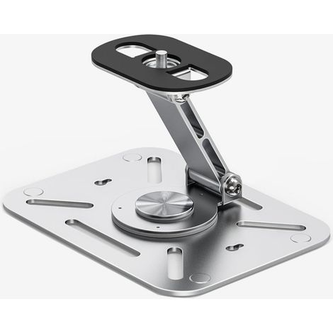 Support de Projecteur de Bureau, Support Mural et Plafond Pliable pour Projecteur Rotation à 360°, Pied de Vidéoprojecteur avec Vis (1/5)