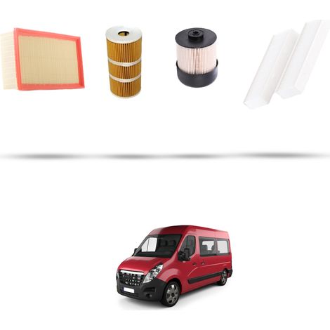 Kit tagliando 4 filtri compatibile con Opel Movano B 2.3 Cdti 170 125kw Dal 2015 (1/5)