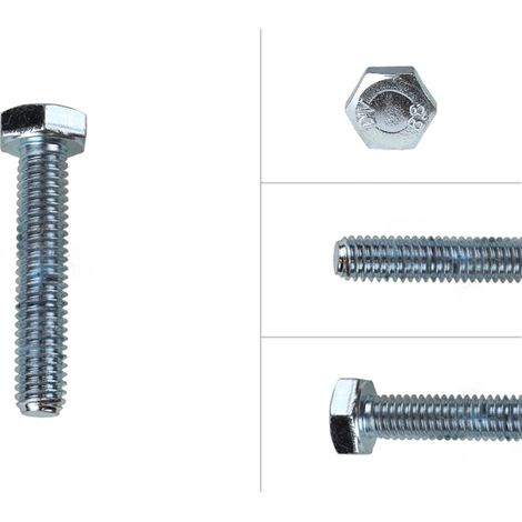 Sechskantschrauben verzinkt M6 x 30 mm - 200 Stück
