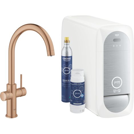 Juego básico monomando de fregadero Grohe Blue Home, 224 mm de (1/2)
