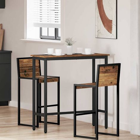 Tisch Altholz 100 x 40 x 100,5 cm Ingenieure Holz und Stahl