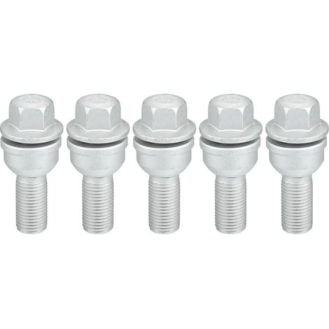 Boulons D'Écrou De Roue 11-20 5 Pièces Acier, Ton Argent, M14X1.5, 8R0601295, 15-18, 09-20, 16-20, 19-20, 13-20, 14-20 (1/5)