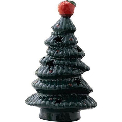 Veilleuse Mignonne en Céramique pour Sapin de Noël (1/5)