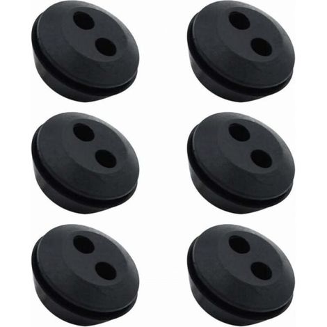 10pc Bouchon de Tuyau de Carburant Joint de Réservoir Caoutchouc 2 Trous Passe durite passe (1/3)