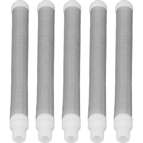 Lot de 5 filtres de rechange pour pistolet à peinture sans air 60 mailles acier inoxydable universel précision élevée (1/5)