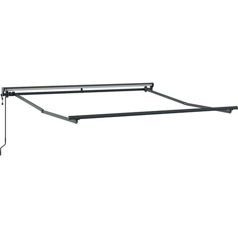Store banne Auvent Électrique Anthracite 3 x 2,5 m Aluminium CFW20658 (1/5)