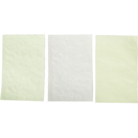 Autocollants phosphorescents étoiles pour plafond - 3 feuilles adhésives lumineuses décoratives (1/5)