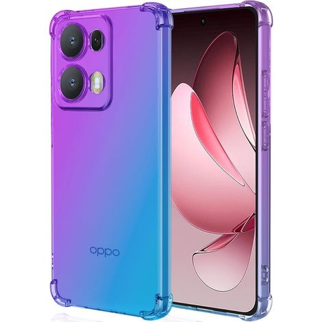 Fallfeste Schutzhülle mit Farbverlauf für Oppo Reno 13 Pro, Lila/Blau (1/5)
