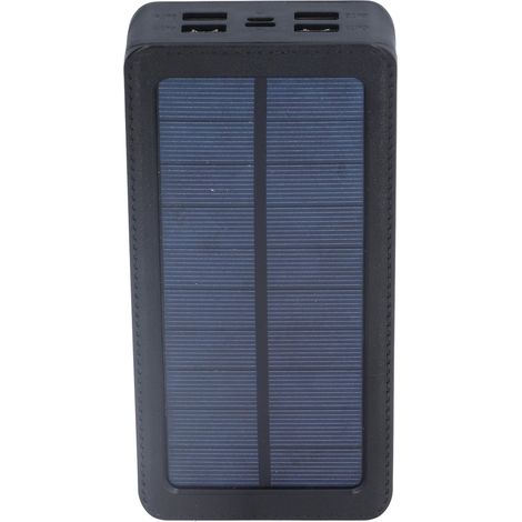 Batterie externe solaire 32 LED avec 4 ports USB, 3 modes d'éclairage, chargeur de téléphone portable 30 000 mAh pour le camping, les expéditions et la pêche en plein air. Idéale pour le camping, les (1/5)